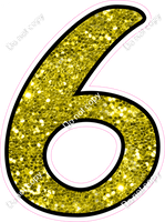 CUL 23.5" Individuals - Yellow Sparkle 6