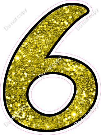 CUL 23.5" Individuals - Yellow Sparkle 6