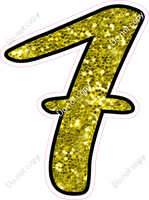 CUL 23.5" Individuals - Yellow Sparkle 7