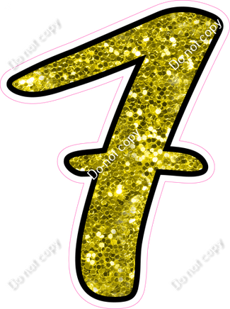 CUL 23.5" Individuals - Yellow Sparkle 7