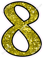 CUL 23.5" Individuals - Yellow Sparkle 8