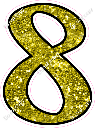 CUL 23.5" Individuals - Yellow Sparkle 8