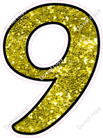 CUL 23.5" Individuals - Yellow Sparkle 9