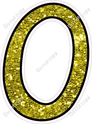 CUL 23.5" Individuals - Yellow Sparkle