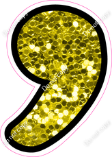 CUL 23.5" Individuals - Yellow Sparkle Apostrophe