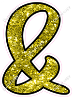 CUL 23.5" Individuals - Yellow Sparkle &