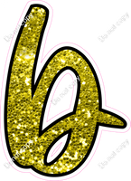 CUL 23.5" Individuals - Yellow Sparkle b