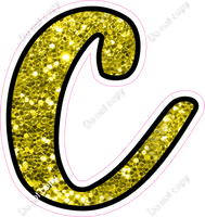 CUL 23.5" Individuals - Yellow Sparkle c