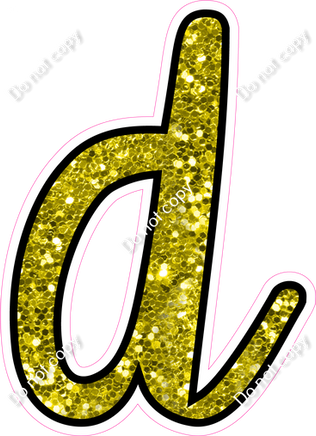 CUL 23.5" Individuals - Yellow Sparkle d