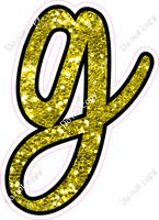 CUL 23.5" Individuals - Yellow Sparkle g