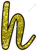 CUL 23.5" Individuals - Yellow Sparkle h