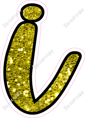 CUL 23.5" Individuals - Yellow Sparkle i