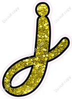 CUL 23.5" Individuals - Yellow Sparkle j