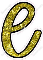 CUL 23.5" Individuals - Yellow Sparkle l