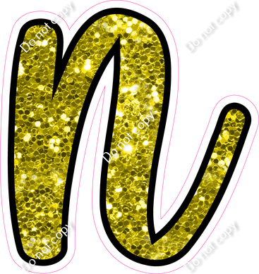 CUL 23.5" Individuals - Yellow Sparkle n