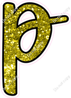 CUL 23.5" Individuals - Yellow Sparkle p