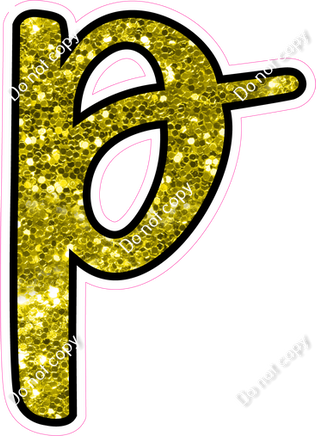 CUL 23.5" Individuals - Yellow Sparkle p