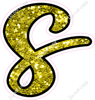 CUL 23.5" Individuals - Yellow Sparkle s