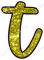 CUL 23.5" Individuals - Yellow Sparkle t