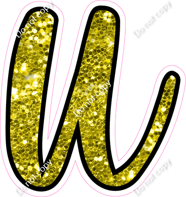 CUL 23.5" Individuals - Yellow Sparkle u