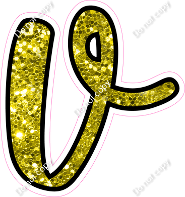 CUL 23.5" Individuals - Yellow Sparkle v