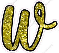 CUL 23.5" Individuals - Yellow Sparkle w