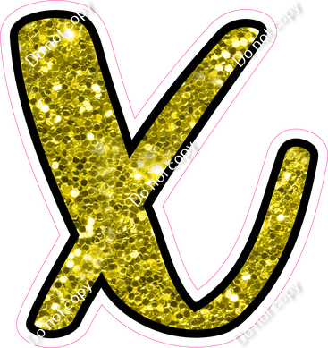 CUL 23.5" Individuals - Yellow Sparkle x