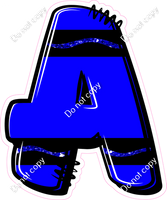 Crayon Blue 23" Individuals