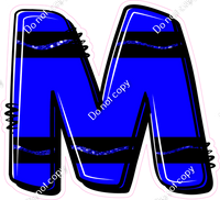 Crayon Blue 23" Individuals