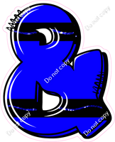 Crayon Blue 23" Individuals