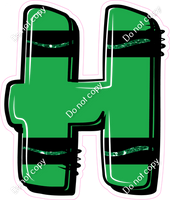 Crayon Green 23" Individuals