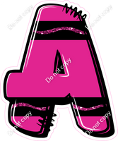 Crayon Hot Pink 23" Individuals