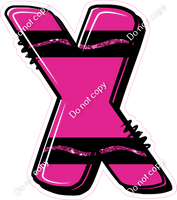 Crayon Hot Pink 23" Individuals