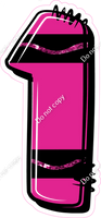 Crayon Hot Pink 23" Individuals