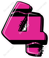 Crayon Hot Pink 23" Individuals