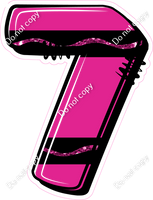 Crayon Hot Pink 23" Individuals