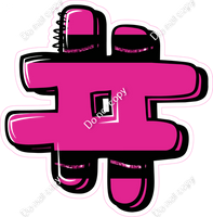 Crayon Hot Pink 23" Individuals