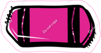 Crayon Hot Pink 23" Individuals