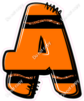 Crayon Orange 23" Individuals