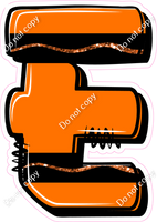 Crayon Orange 23" Individuals