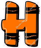 Crayon Orange 23" Individuals
