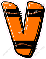Crayon Orange 23" Individuals