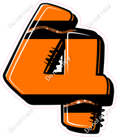 Crayon Orange 23" Individuals