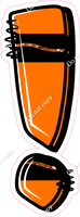 Crayon Orange 23" Individuals