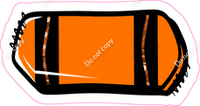 Crayon Orange 23" Individuals