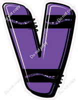 Crayon Purple 23" Individuals