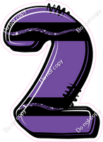 Crayon Purple 23" Individuals