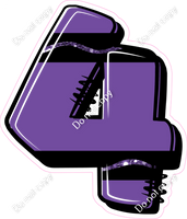 Crayon Purple 23" Individuals