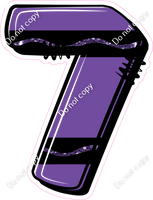Crayon Purple 23" Individuals