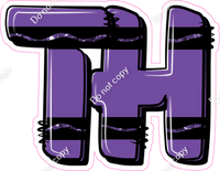 Crayon Purple 23" Individuals